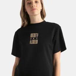 Jockey Women Cotton Rich Oversized Printed T-Shirt with Drop Shoulder Styling-WZ04-image-41