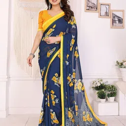 Moda Rapido Floral Printed Beads & Stones Detailed Saree-picture-4