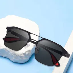SPADEACES Men Black Lens Square Sunglasses With UV Protected Lens-14