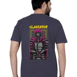 LA MILANO Men Graphic Printed Round Neck Pure Cotton Slim Fit T-shirt-image-80