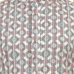 TATTVA Men Geometric Printed Thread Work Kurta image 2
