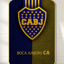 SAF Yellow & Navy Blue Boca Juniors CA Wooden Wall Art-image-37