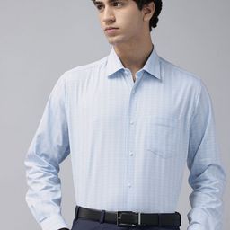 Van Heusen Custom Fit Checked Formal Shirt-picture-19