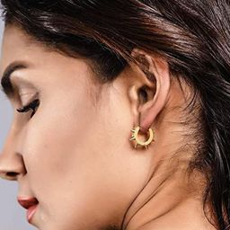 ATRAER Contemporary Half Hoop Earrings-image-26