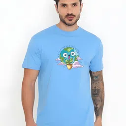 KaamBhari Graphic Printed Round Neck Pure Cotton Regular Fit T-shirt-picture-43