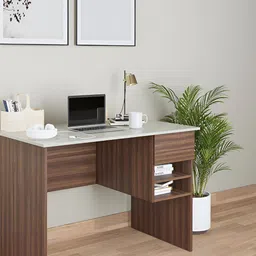 homeeasy Brown Engineered Wood Study ComputerTable-2