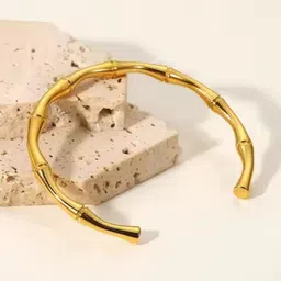 Fashion Frill Women Gold-Plated Cuff Bracelet-image-89