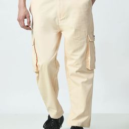 EKSDEE Men Relaxed Loose Fit Cargos Trousers-image-28