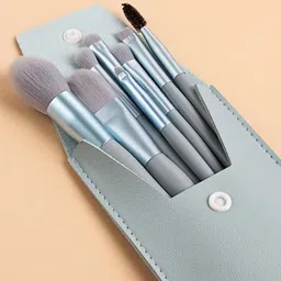 zemglam Set Of 8 Mini Brush Set With Storage Bag & 1 Beauty Blender, 1 Bullet Foundation-12
