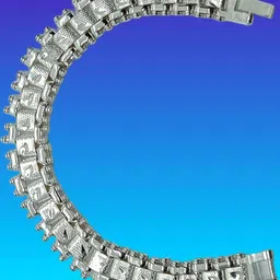 Dynamic Retail Global Men Silver-Plated Link Bracelet-image-84