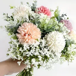 XERGY Pink 10 Pieces Chrysanthemum Artificial Flower-image-18