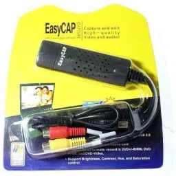 AVBTV-out Cable New USB 2.0 Easycap Easier Cap 4 Channel DC60-008 Tv Dvd Vhs Video Adapter Capture Card Audio Av Capture Support Windows Xp/7/Vista 32 Win 10- Video And Audio Capturing Device directly from TV-14