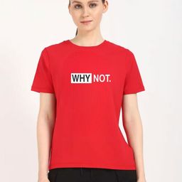 Moda Rapido Women Typography Printed Round Neck Cotton T-shirt-picture-13