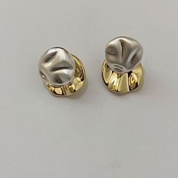 KRENOZ Rhodium-Plated Contemporary Studs-image-96