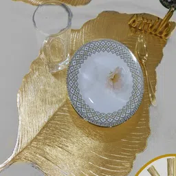 Good Vibes 4 Pieces Gold Table Placemats-picture-7