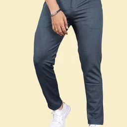 INDICLUB Men Regular Fit Mid-Rise Flat-Front Formal Trousers-image-15