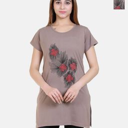 Divine Girl Women 2 Printed Pockets T-shirt-image-76