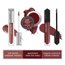 LOVE EARTH Set Of Lip Gloss 3ml & Liquid Lipstick 6ml with Lip & Cheek Tint 8g-picture-13