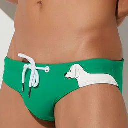 PANTEAZY Men Printed Basic Briefs LO-S01-FDG-G-S image 2