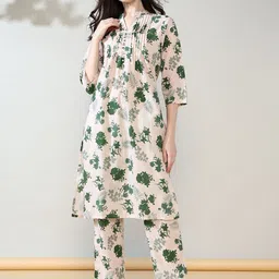 House of Kaftan Printed Tunic & Trousers Co-Ords Set-picture-42