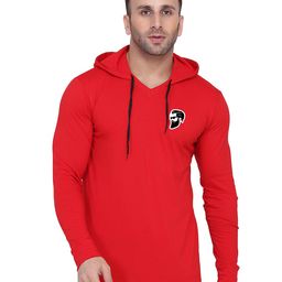 Blisstone Men Solid Hooded Slim Fit T-shirt-picture-5