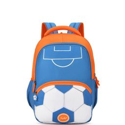 Skybags Buddy Plus 03 Football Printed Orange & Blue School Backpack-50