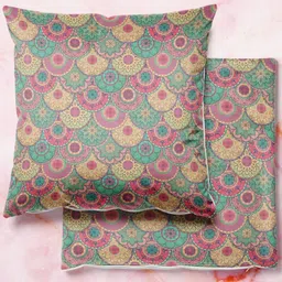 ArtzFolio Multicoloured Set of 2 Square Cushion Covers-picture-12