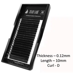 STACY LASH 20-Rows Individual False Eyelash Extensions - Curl D image 4
