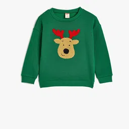 Koton Boys Round Neck Pullover Sweatshirt-picture-6