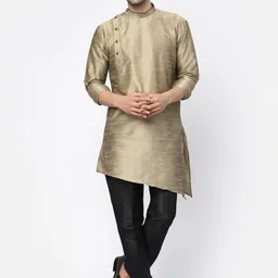 TS LIFESTYLE Men Regular Dupion Silk Kurta with Pyjamas-image-98