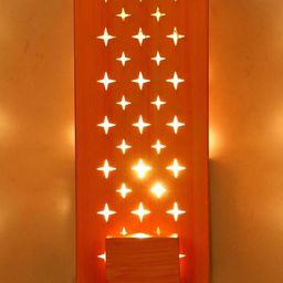 SOMIL Cream Glass Cylinder Printed Wall Lamps-image-91