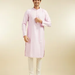 Diwas by Manyavar Mandarin Collar Straight Kurta-image-64