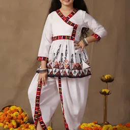 Sangria Girls Printed Kurta Sets-image-97