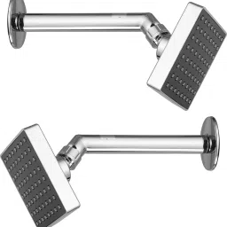 ABS Over Head Shower For Bathroom With Arm And Wall Flange Fixed Mount-image-8