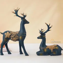 CraftEstate Black Figurine Showpiece-19