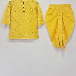 MASTARANG Boys Ethnic Motifs Printed Cotton Kurta with Dhoti Pant-picture-13