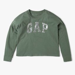 GAP Girls Typography Printed Round Neck Cotton T-shirt-image-37