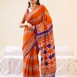 BUTA BUTI Ramfhal Ethnic Motifs Pure Cotton Saree-45