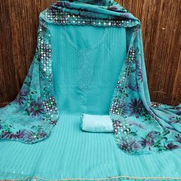 KALINI Embroidered Unstitched Dress Material-image-16