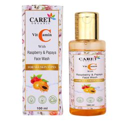 CARET ORGANIC Vitamin C Face Wash With Raspberry & Papaya - 100 ml-29
