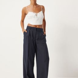 Happiness istanbul Women SolidParallel Trousers-image-25