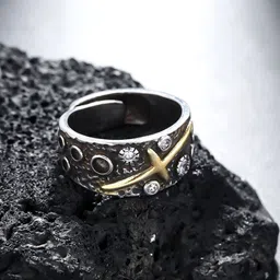 StyleCast x Revolte Silver-Plated Adjustable Finger Ring-image-37