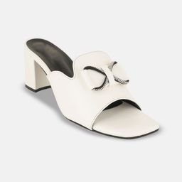 Rubeezz PU Party Block Sandals with Bows-17