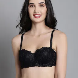 MAKCLAN Floral Bra Medium Coverage Underwired Lightly Padded-picture-55