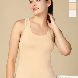 Lux Cozi Pack Of 4 Combed Cotton Camisoles-image-87