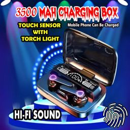 crecro M19 bluetooth earbuds headset wireless earphone 5.3 LED Display M10 Q14 Smart Headphones-image-111