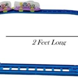 veryke Musical Train Set with Track Rotating Gears Transparent Body Battery Operated image 2