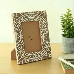 House This Tura Brown & White Wooden Table Photo Frames-image-61