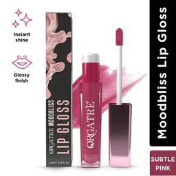 Orgatre Moodbliss Lip Gloss For Instant Shine & Glossy Finish- 2.5 ml- Subtle Pink-21