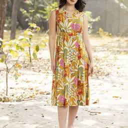 MABISH by Sonal Jain Floral Print Fit & Flare Dress-image-49